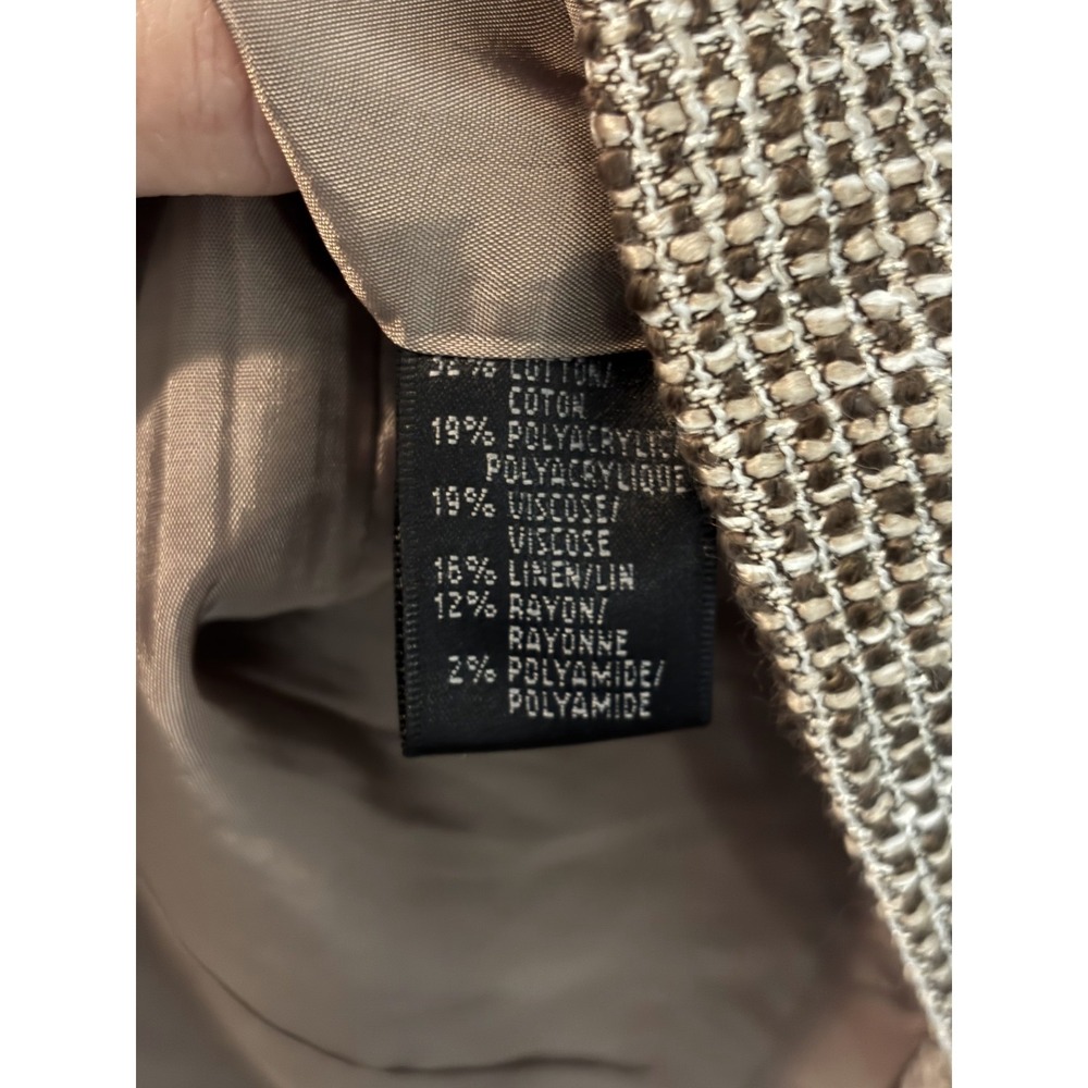 Lafayette 148 New York‎ Pencil Skirt Women's Size 14 Tweed Pattern Side Zip - Picture 7 of 9